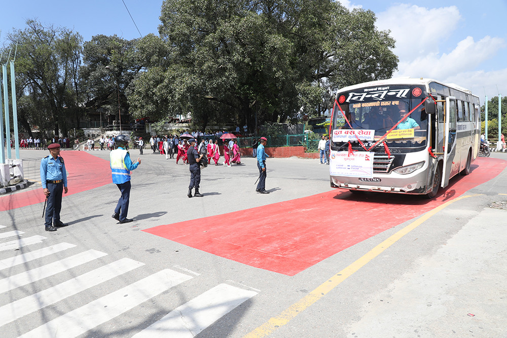 Transport Ministry launches 'bus rapid transit service' from Ratnapark to Suryabinayak